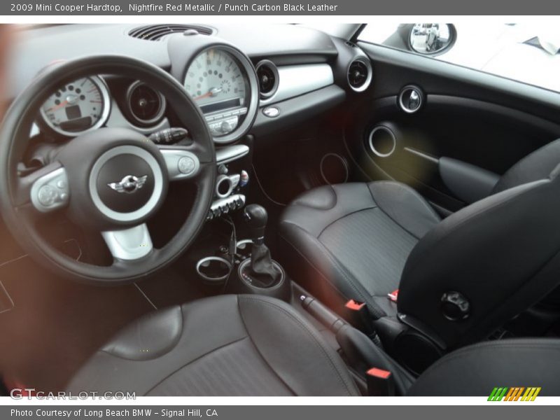 Nightfire Red Metallic / Punch Carbon Black Leather 2009 Mini Cooper Hardtop