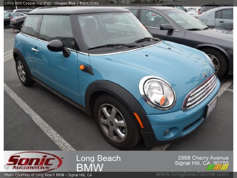 Oxygen Blue / Black/Grey 2009 Mini Cooper Hardtop