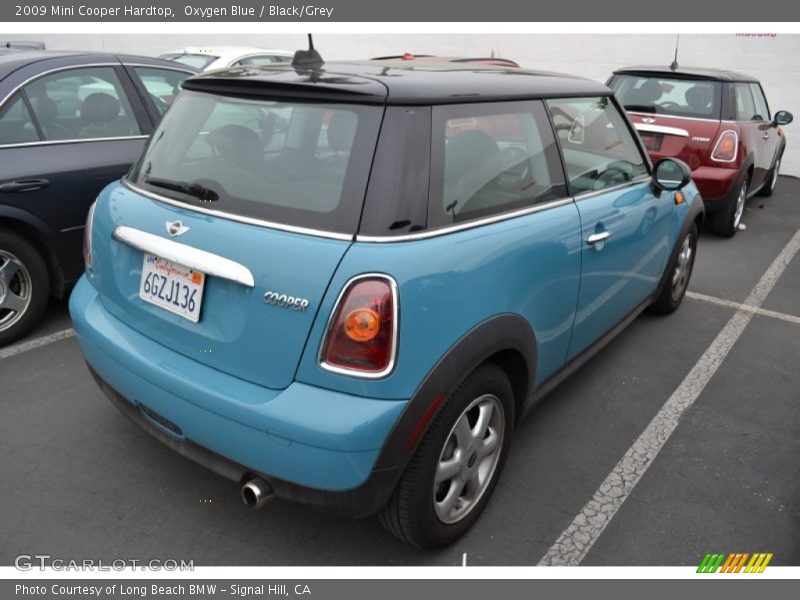Oxygen Blue / Black/Grey 2009 Mini Cooper Hardtop