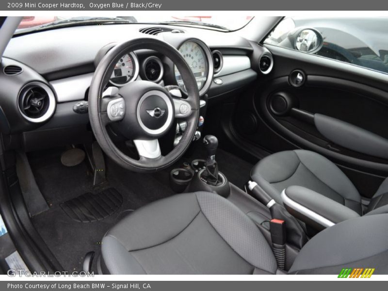 Oxygen Blue / Black/Grey 2009 Mini Cooper Hardtop