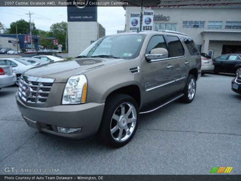 Radiant Bronze / Cocoa/Light Cashmere 2007 Cadillac Escalade AWD