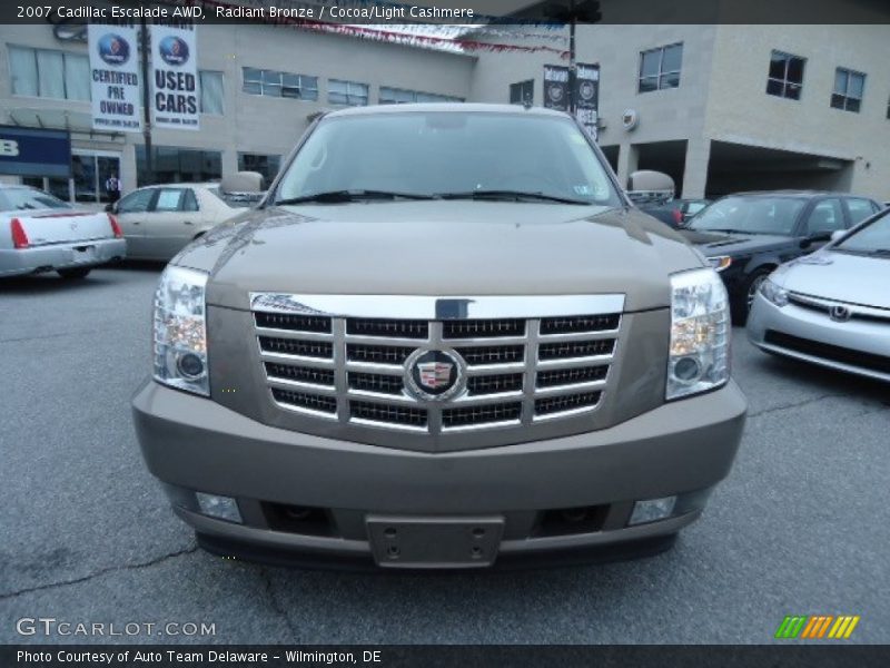 Radiant Bronze / Cocoa/Light Cashmere 2007 Cadillac Escalade AWD