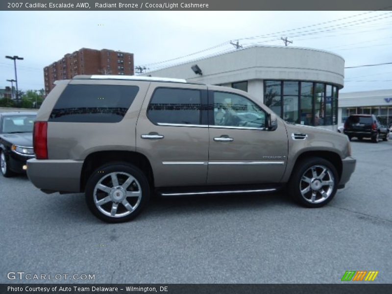 Radiant Bronze / Cocoa/Light Cashmere 2007 Cadillac Escalade AWD