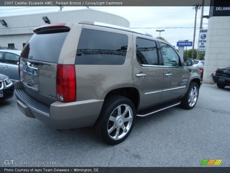 Radiant Bronze / Cocoa/Light Cashmere 2007 Cadillac Escalade AWD