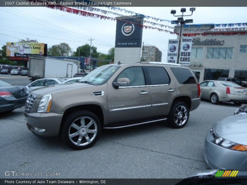 Radiant Bronze / Cocoa/Light Cashmere 2007 Cadillac Escalade AWD