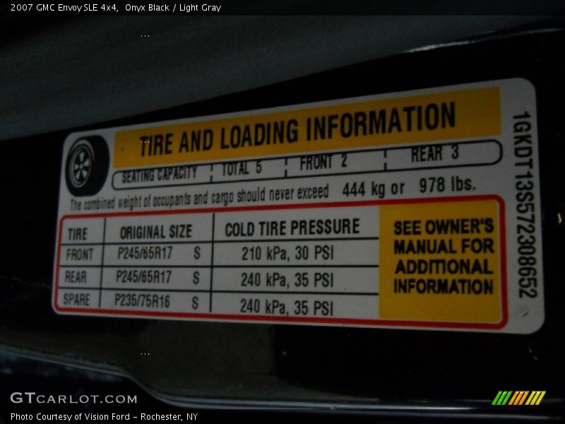 Onyx Black / Light Gray 2007 GMC Envoy SLE 4x4