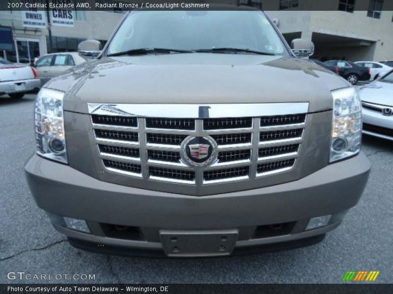 Radiant Bronze / Cocoa/Light Cashmere 2007 Cadillac Escalade AWD