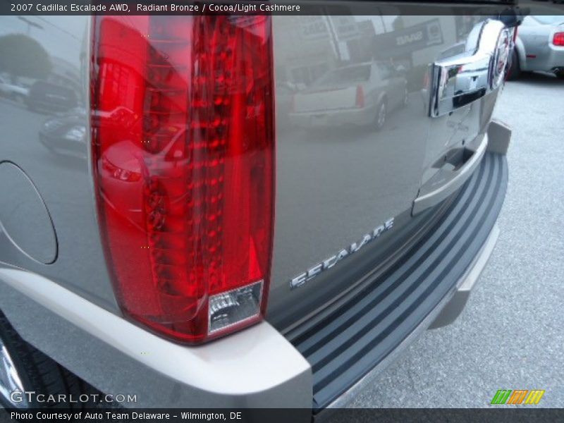 Radiant Bronze / Cocoa/Light Cashmere 2007 Cadillac Escalade AWD