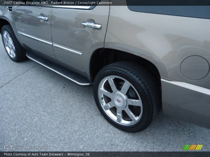 Radiant Bronze / Cocoa/Light Cashmere 2007 Cadillac Escalade AWD