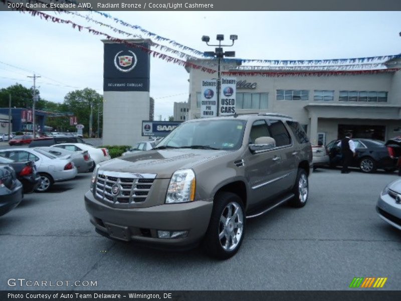 Radiant Bronze / Cocoa/Light Cashmere 2007 Cadillac Escalade AWD