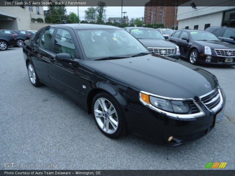 Black / Parchment 2007 Saab 9-5 Aero Sedan