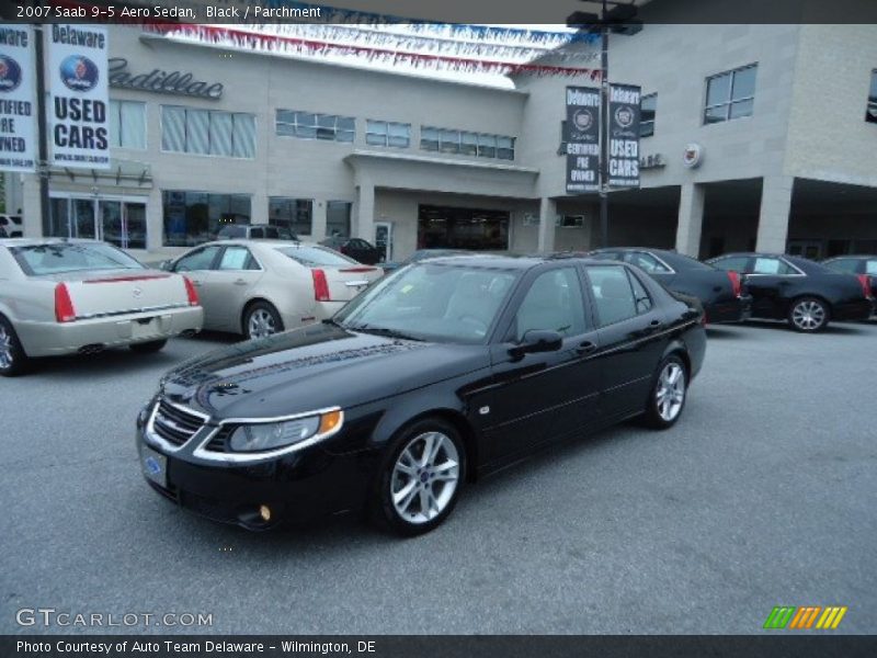 Black / Parchment 2007 Saab 9-5 Aero Sedan