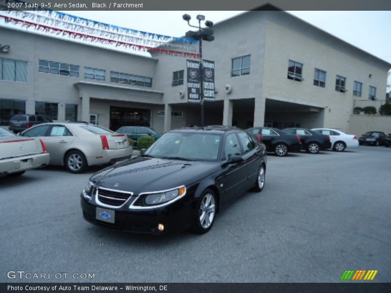 Black / Parchment 2007 Saab 9-5 Aero Sedan