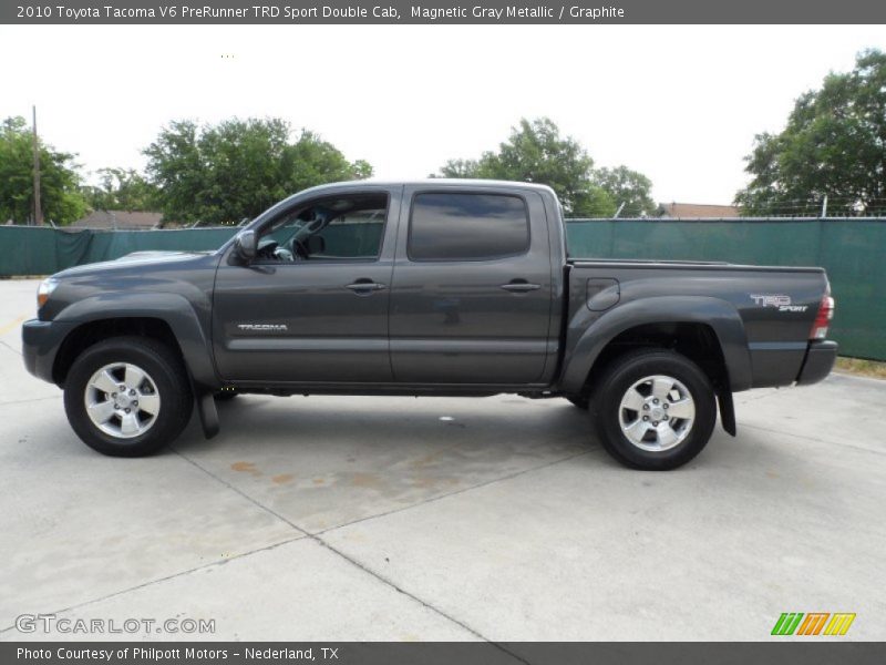 Magnetic Gray Metallic / Graphite 2010 Toyota Tacoma V6 PreRunner TRD Sport Double Cab