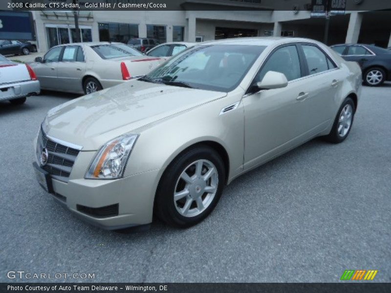 Gold Mist / Cashmere/Cocoa 2008 Cadillac CTS Sedan