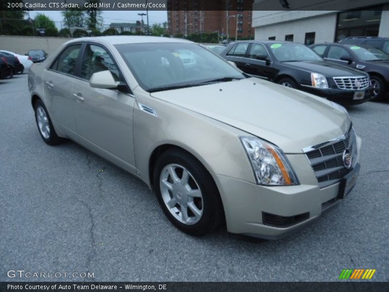 Gold Mist / Cashmere/Cocoa 2008 Cadillac CTS Sedan