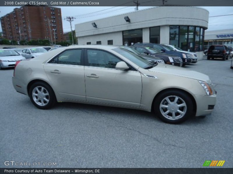 Gold Mist / Cashmere/Cocoa 2008 Cadillac CTS Sedan