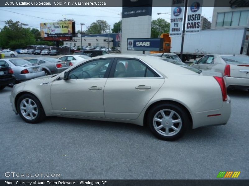 Gold Mist / Cashmere/Cocoa 2008 Cadillac CTS Sedan