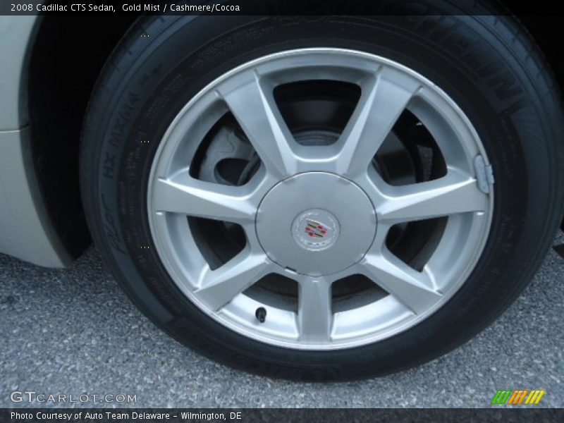 Gold Mist / Cashmere/Cocoa 2008 Cadillac CTS Sedan
