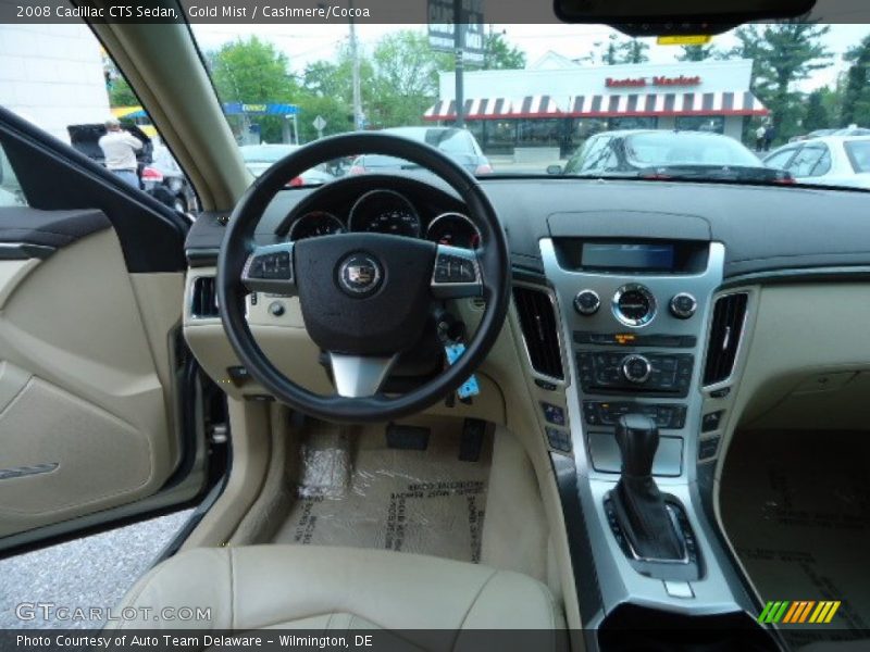 Gold Mist / Cashmere/Cocoa 2008 Cadillac CTS Sedan