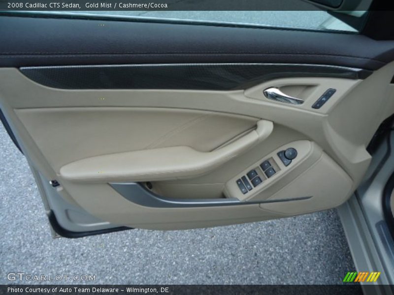 Gold Mist / Cashmere/Cocoa 2008 Cadillac CTS Sedan