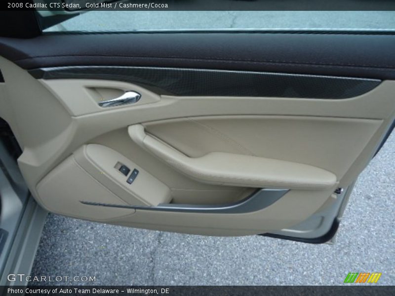 Gold Mist / Cashmere/Cocoa 2008 Cadillac CTS Sedan
