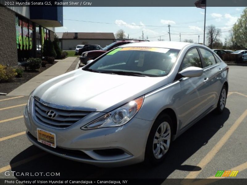 Radiant Silver / Gray 2012 Hyundai Sonata GLS