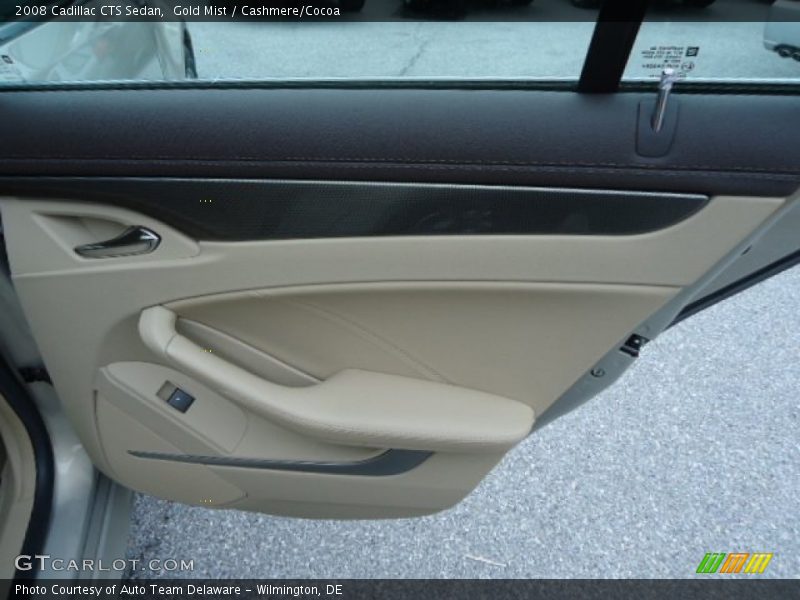 Gold Mist / Cashmere/Cocoa 2008 Cadillac CTS Sedan