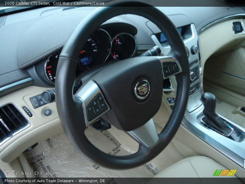 Gold Mist / Cashmere/Cocoa 2008 Cadillac CTS Sedan
