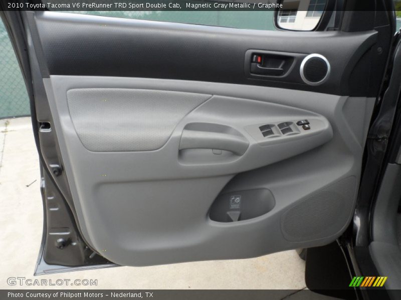 Magnetic Gray Metallic / Graphite 2010 Toyota Tacoma V6 PreRunner TRD Sport Double Cab