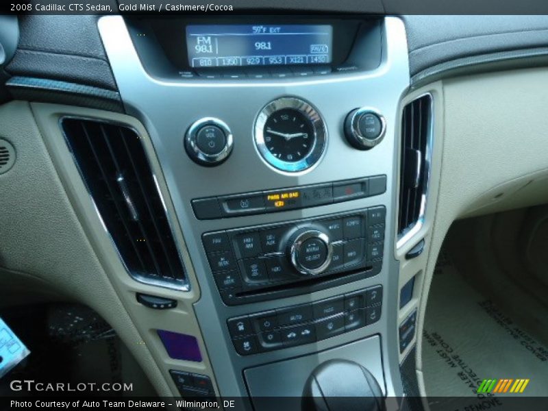 Gold Mist / Cashmere/Cocoa 2008 Cadillac CTS Sedan