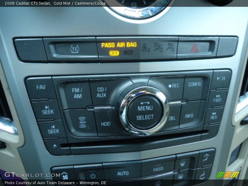 Gold Mist / Cashmere/Cocoa 2008 Cadillac CTS Sedan