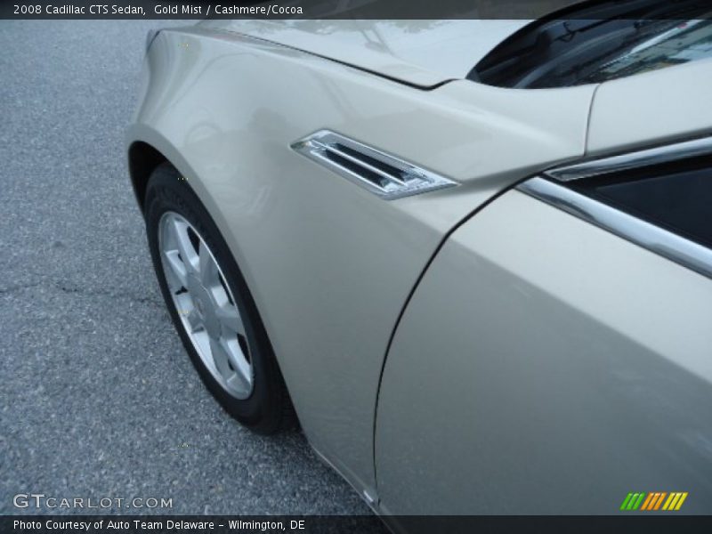 Gold Mist / Cashmere/Cocoa 2008 Cadillac CTS Sedan
