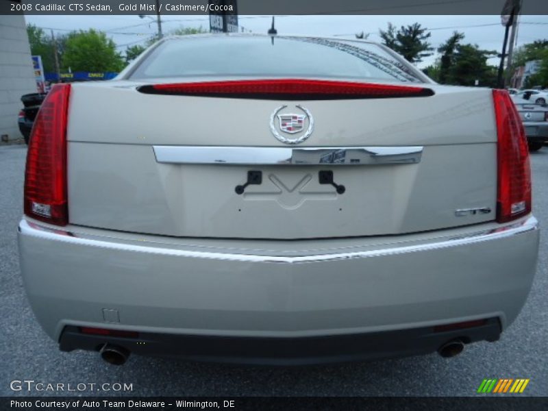 Gold Mist / Cashmere/Cocoa 2008 Cadillac CTS Sedan