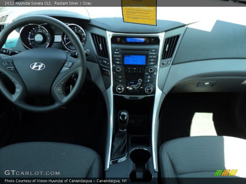 Radiant Silver / Gray 2012 Hyundai Sonata GLS