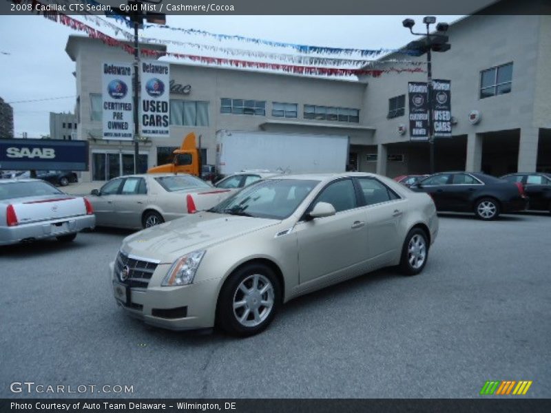 Gold Mist / Cashmere/Cocoa 2008 Cadillac CTS Sedan