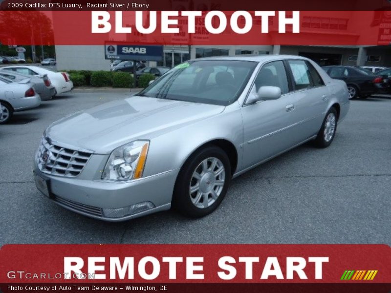 Radiant Silver / Ebony 2009 Cadillac DTS Luxury