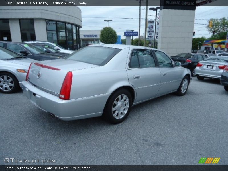 Radiant Silver / Ebony 2009 Cadillac DTS Luxury