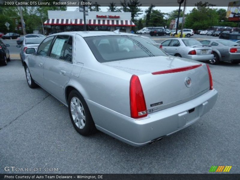 Radiant Silver / Ebony 2009 Cadillac DTS Luxury