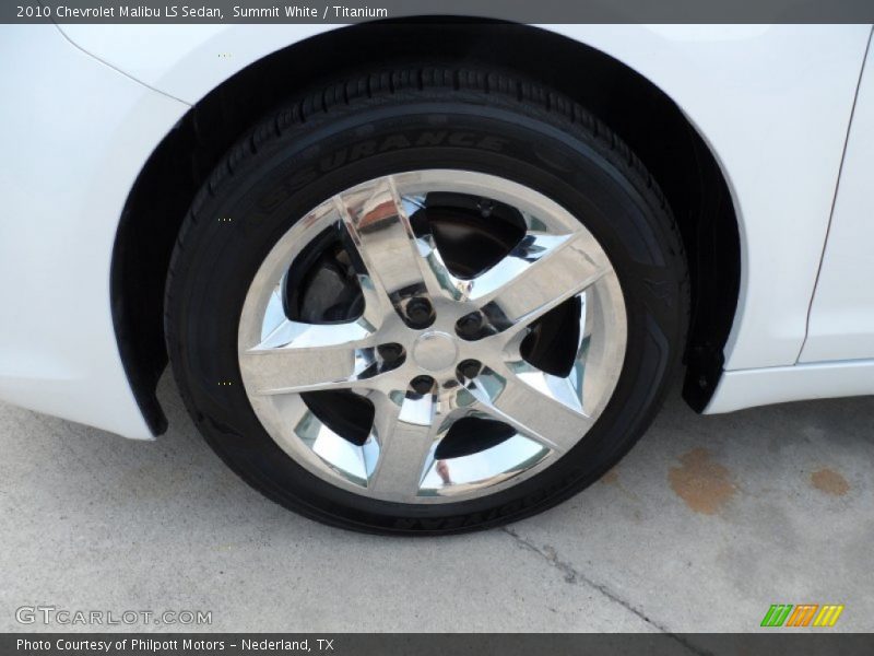 Summit White / Titanium 2010 Chevrolet Malibu LS Sedan