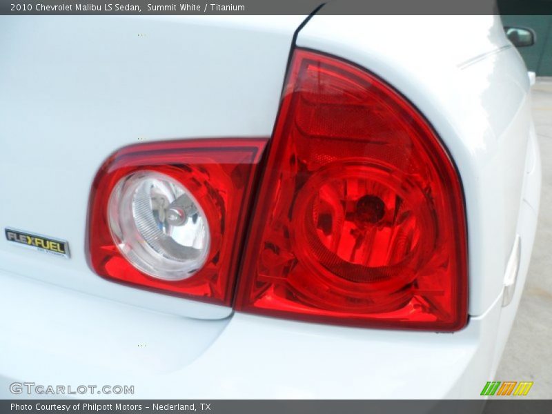 Summit White / Titanium 2010 Chevrolet Malibu LS Sedan