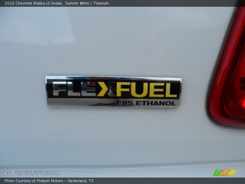 Summit White / Titanium 2010 Chevrolet Malibu LS Sedan