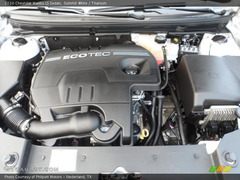 Summit White / Titanium 2010 Chevrolet Malibu LS Sedan