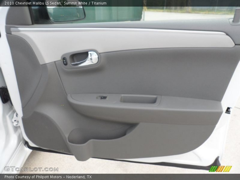 Summit White / Titanium 2010 Chevrolet Malibu LS Sedan