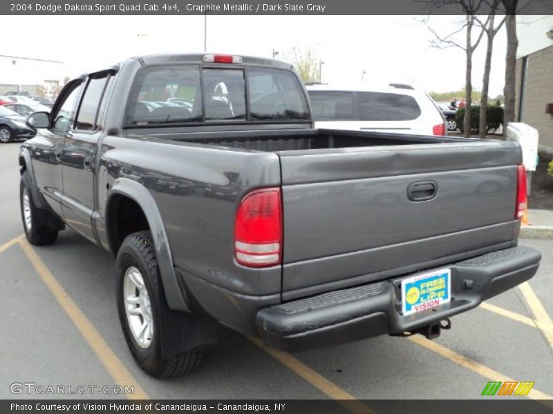 Graphite Metallic / Dark Slate Gray 2004 Dodge Dakota Sport Quad Cab 4x4