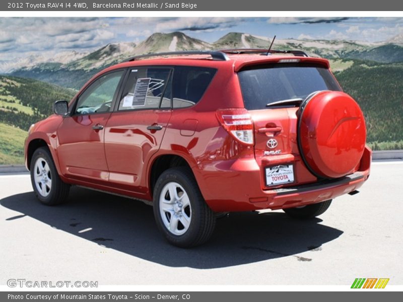 Barcelona Red Metallic / Sand Beige 2012 Toyota RAV4 I4 4WD