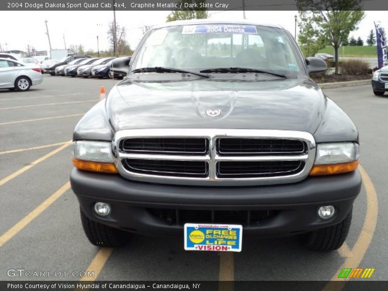 Graphite Metallic / Dark Slate Gray 2004 Dodge Dakota Sport Quad Cab 4x4