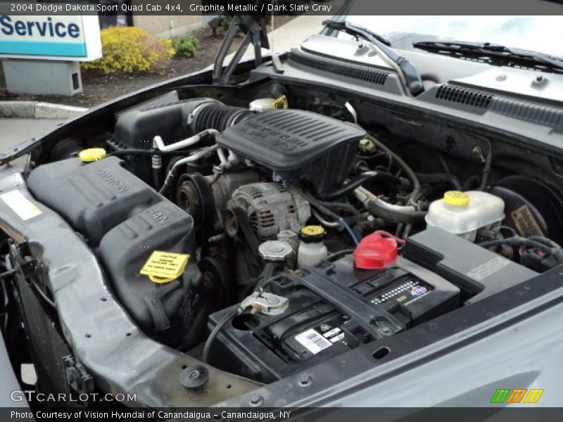 Graphite Metallic / Dark Slate Gray 2004 Dodge Dakota Sport Quad Cab 4x4