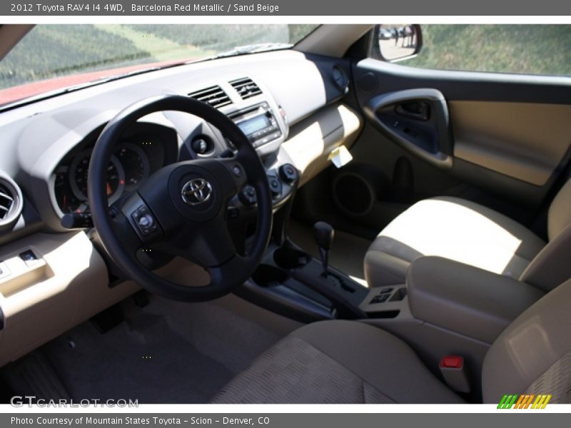 Barcelona Red Metallic / Sand Beige 2012 Toyota RAV4 I4 4WD