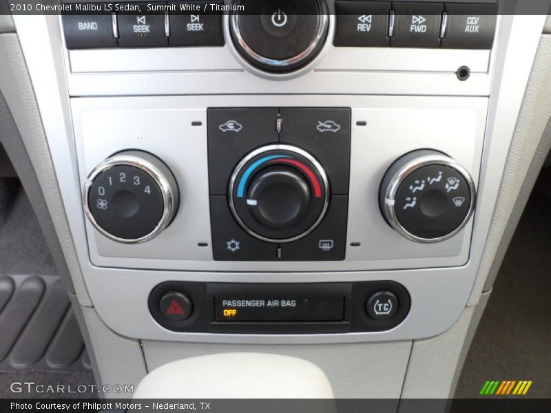 Summit White / Titanium 2010 Chevrolet Malibu LS Sedan